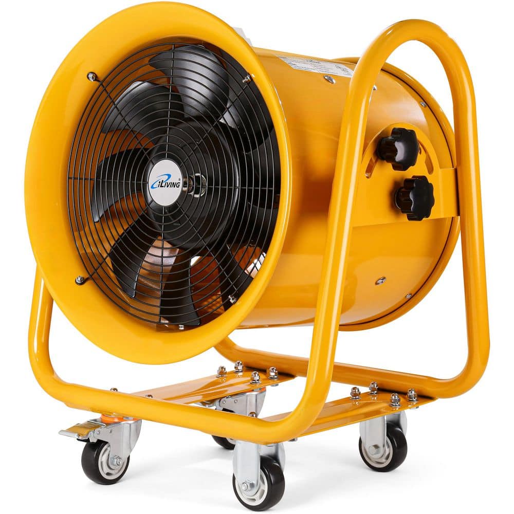 iLIVING 16 in. 1200-Watt 3450 RPM Utility Blower Exhaust Warehouse Ventilator Floor Fan (1)