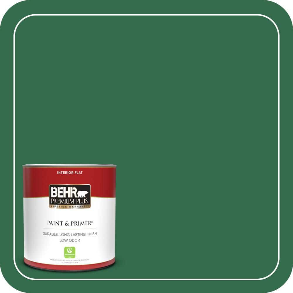 BEHR PREMIUM PLUS #S-H-460 Chopped Chive Flat Low Odor & Primer (1)