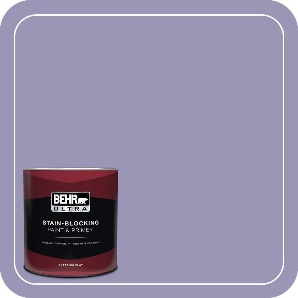 BEHR ULTRA 1 qt. #640D-5 June Berry Flat Exterior Paint & Primer