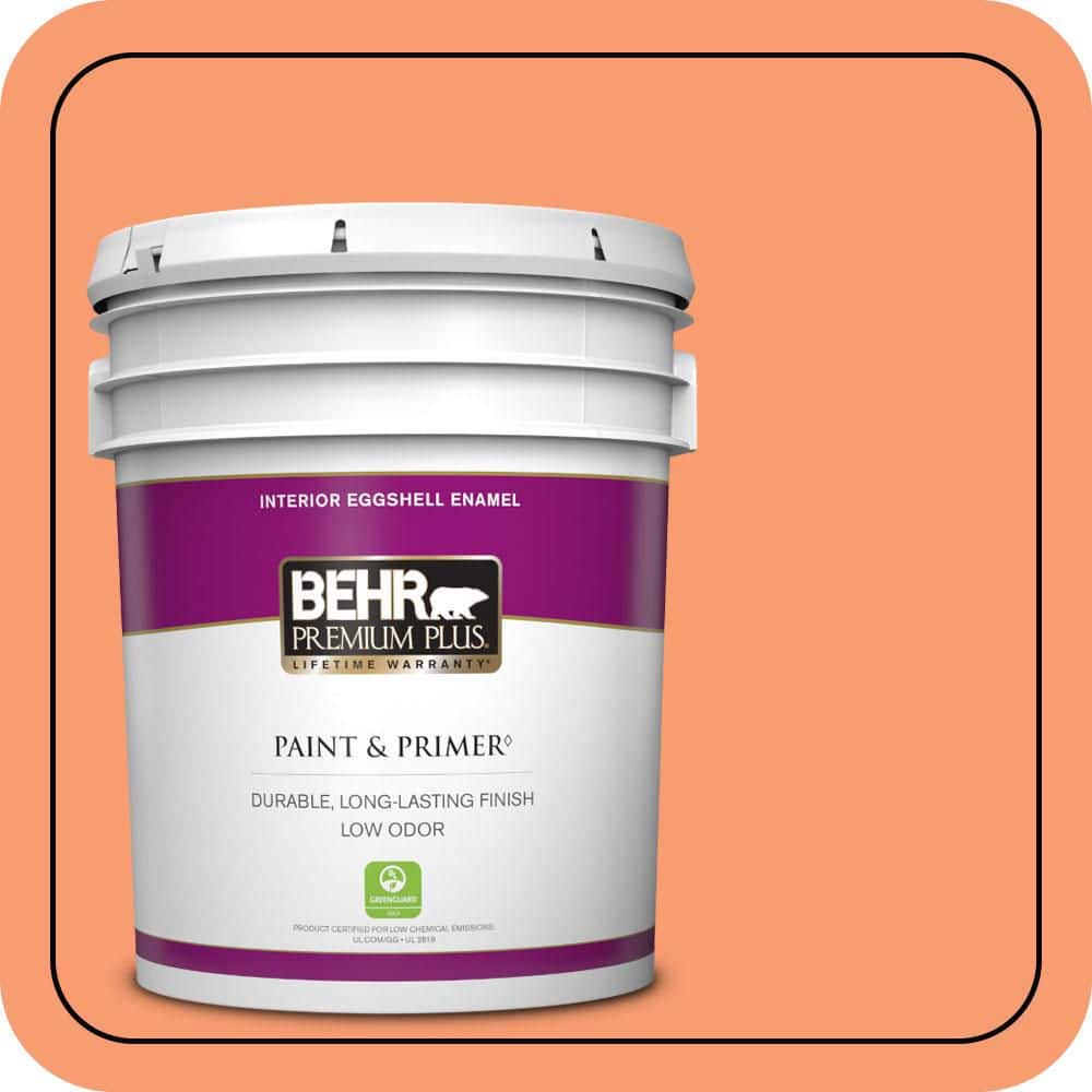 BEHR PREMIUM PLUS 5 gal. #P200-5 Burning Coals Eggshell Enamel Low Odor Interior Paint & Primer