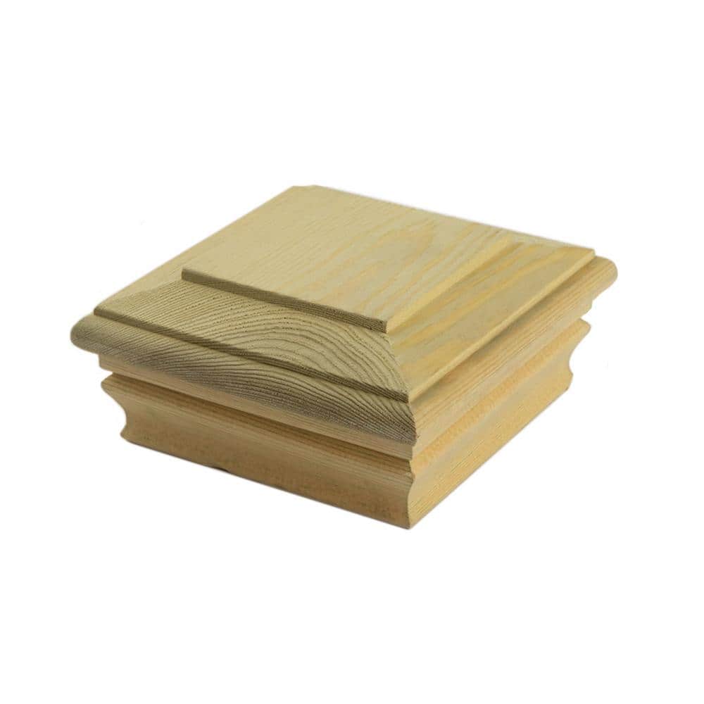 ProWood 4 in. x 4 in. Hampton Flat Top Cedar Post Cap (1)
