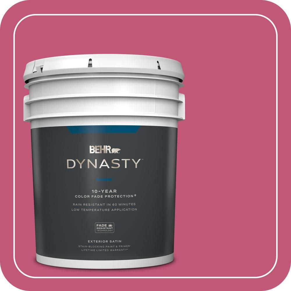 BEHR DYNASTY 5 gal. #T16-02 Pagoda Satin Enamel Exterior Stain-Blocking Paint & Primer
