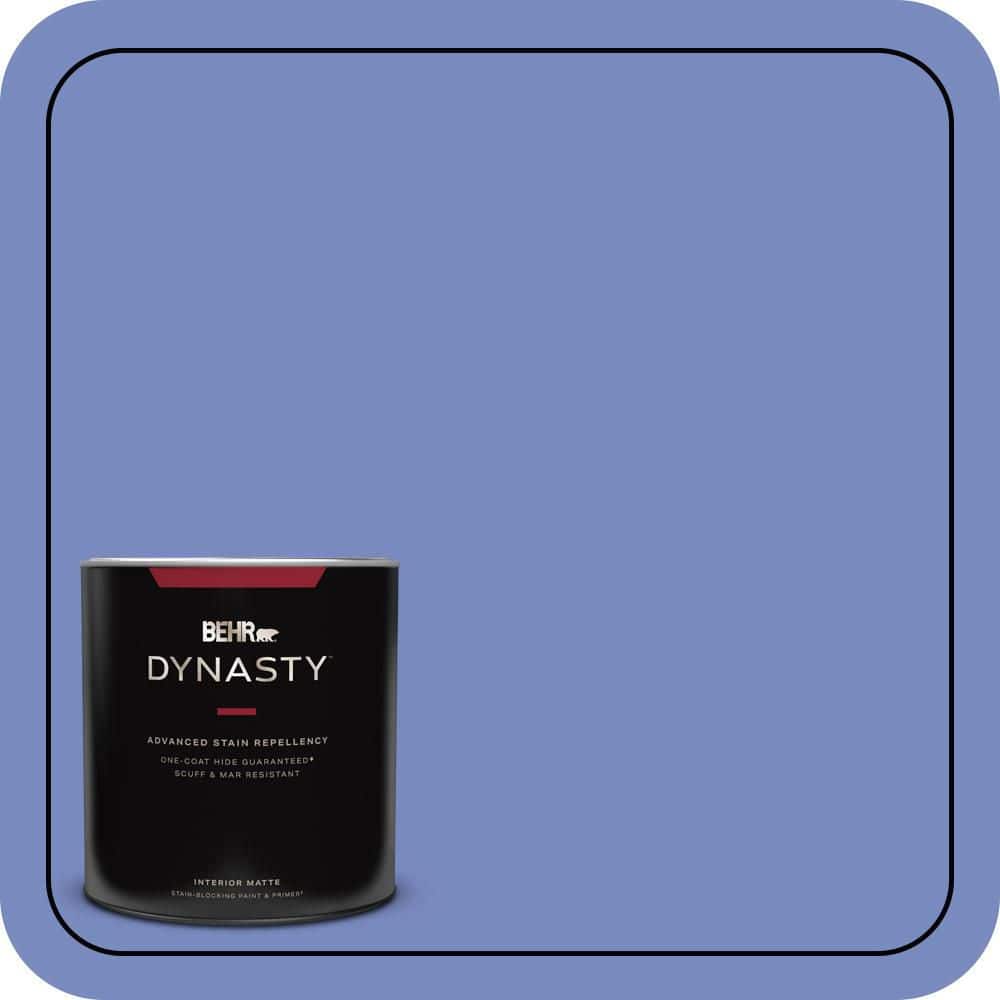 BEHR DYNASTY 1 qt. #600B-5 Larkspur Bouquet Matte Interior Stain-Blocking Paint and Primer