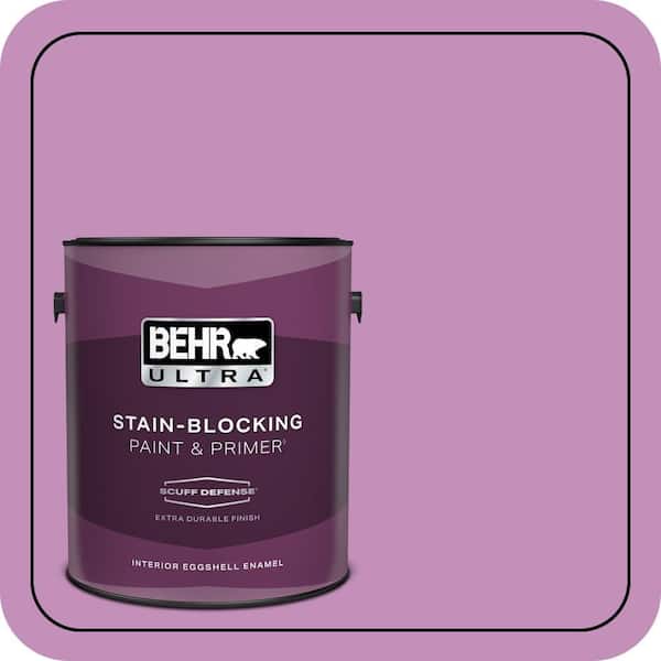 BEHR ULTRA 1 gal. #670B-5 Pretty Petunia Extra Durable Eggshell Enamel Interior Paint & Primer (2)