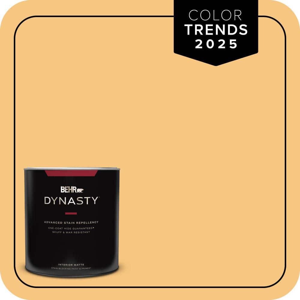 BEHR DYNASTY 1 qt. #PPU6-07 Jackfruit Matte Interior Stain-Blocking Paint and Primer