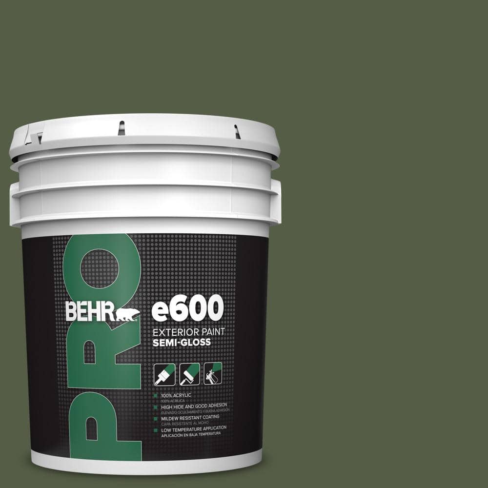 BEHR PRO 5 gal. #420F-7 Forest Ridge Semi-Gloss Exterior Paint