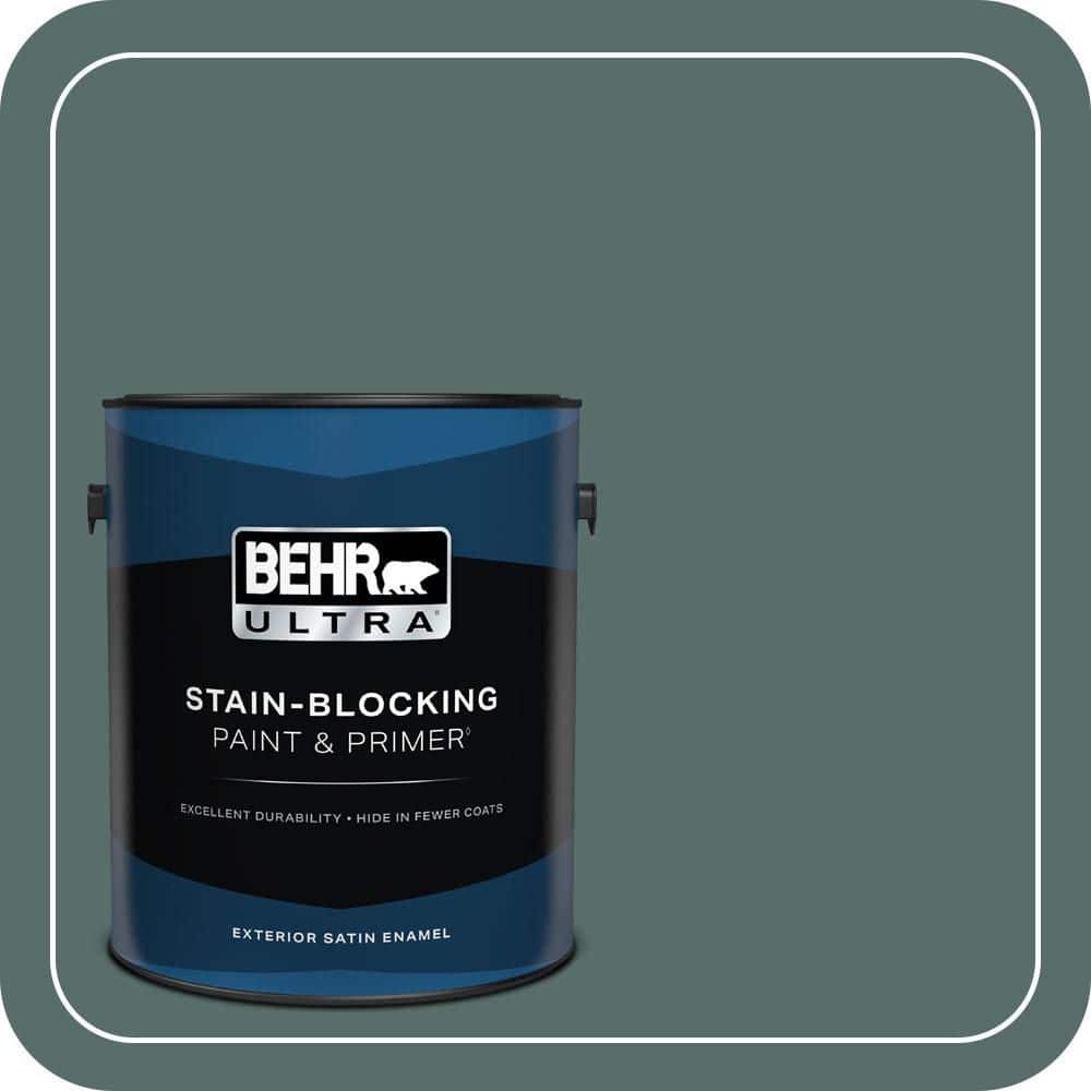BEHR ULTRA 1 gal. #N430-6 Meteorological Satin Enamel Exterior Paint & Primer
