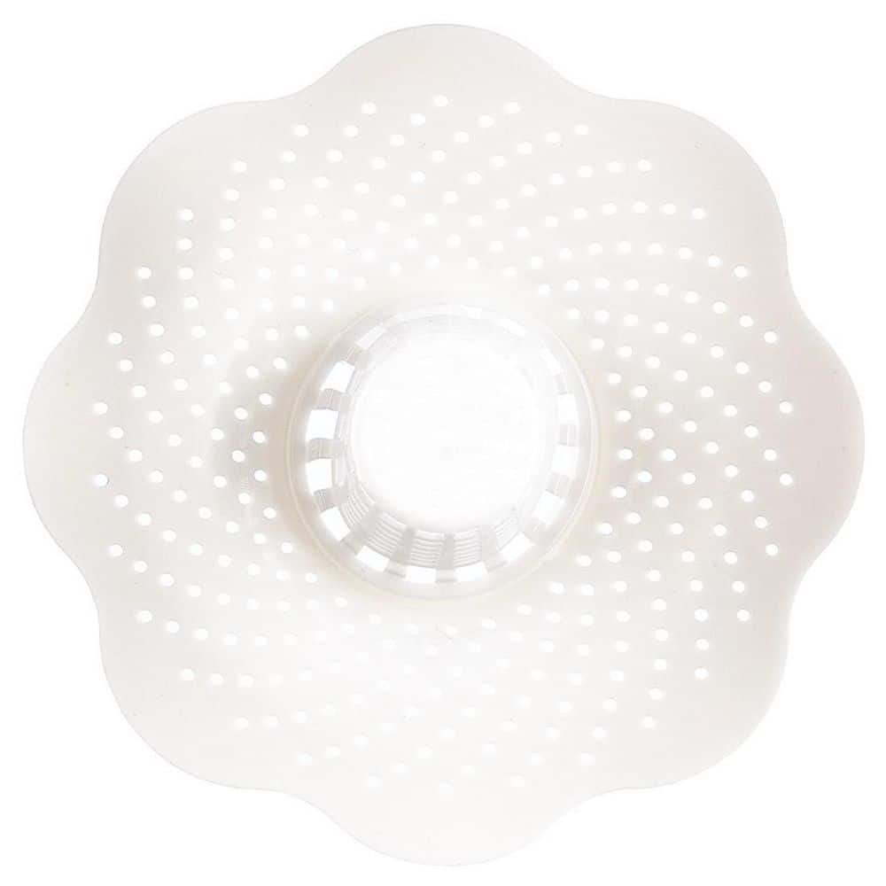 Everbilt Tub Drain Hair Catcher in White (3)