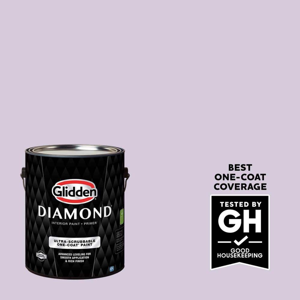Glidden Diamond 1 gal. PPG1176-3 Dusky Lilac Semi-Gloss Interior Paint