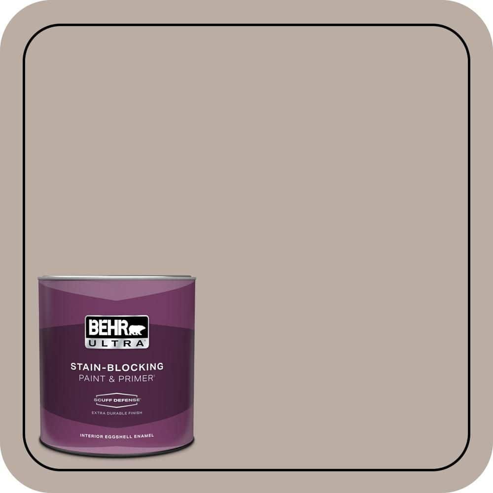 BEHR ULTRA 1 qt. #N200-3 Nightingale Gray Extra Durable Eggshell Enamel Interior Paint & Primer