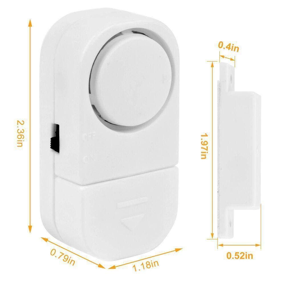 cenadinz Wireless Indoor Door Magnet Alarms Magnetic Sensor Security Burglar Alarm For Kid Safety(Button Batteries Not Included) (2)