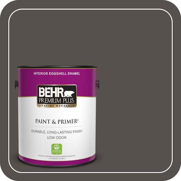 BEHR PREMIUM PLUS 1 gal. #790F-7 Dark Cavern Semi-Gloss Enamel Low Odor Interior Paint & Primer (3)