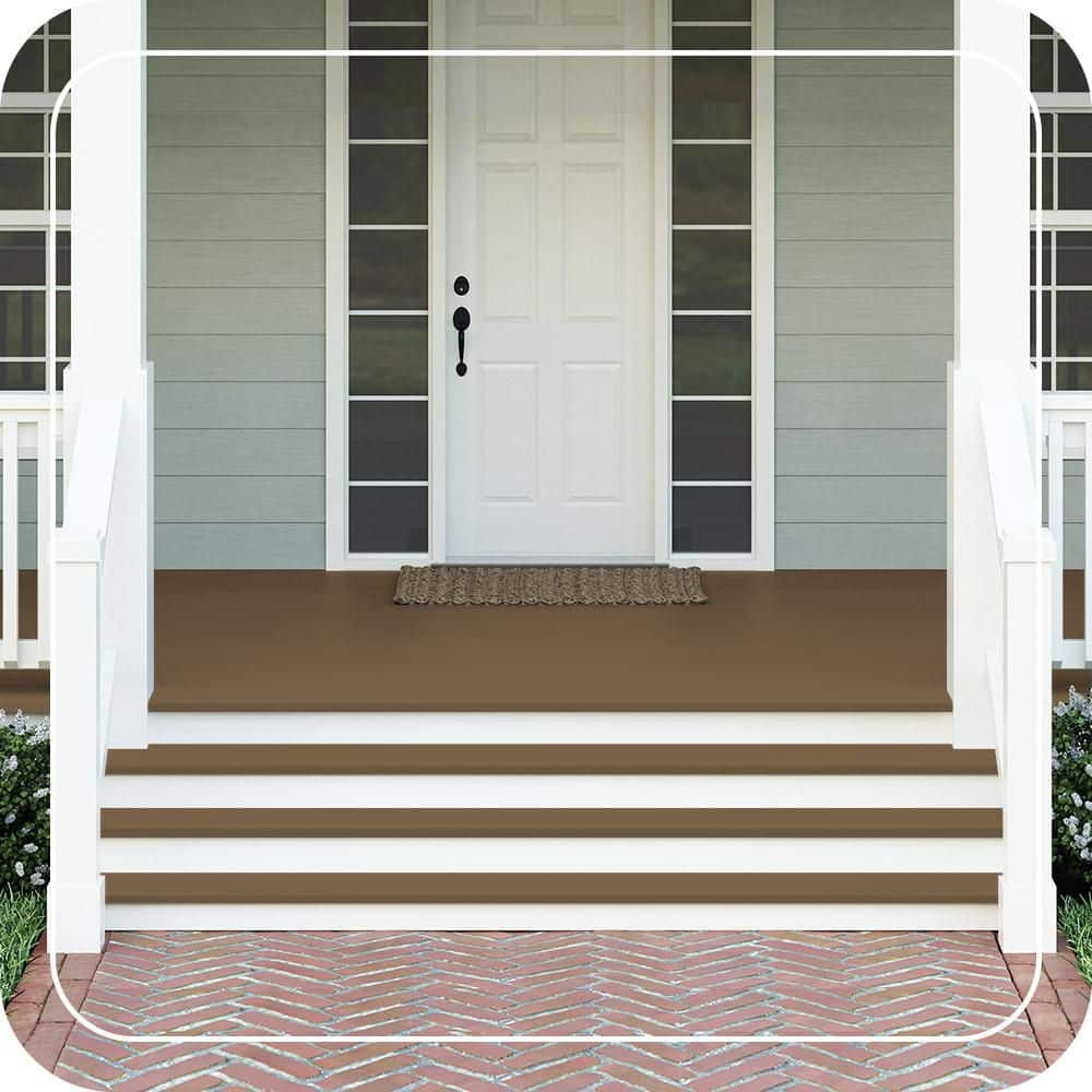 BEHR PREMIUM #PPU4-19 Textured Low-Lustre Enamel Interior/Exterior Porch and Patio Anti-Slip Floor Paint (2)