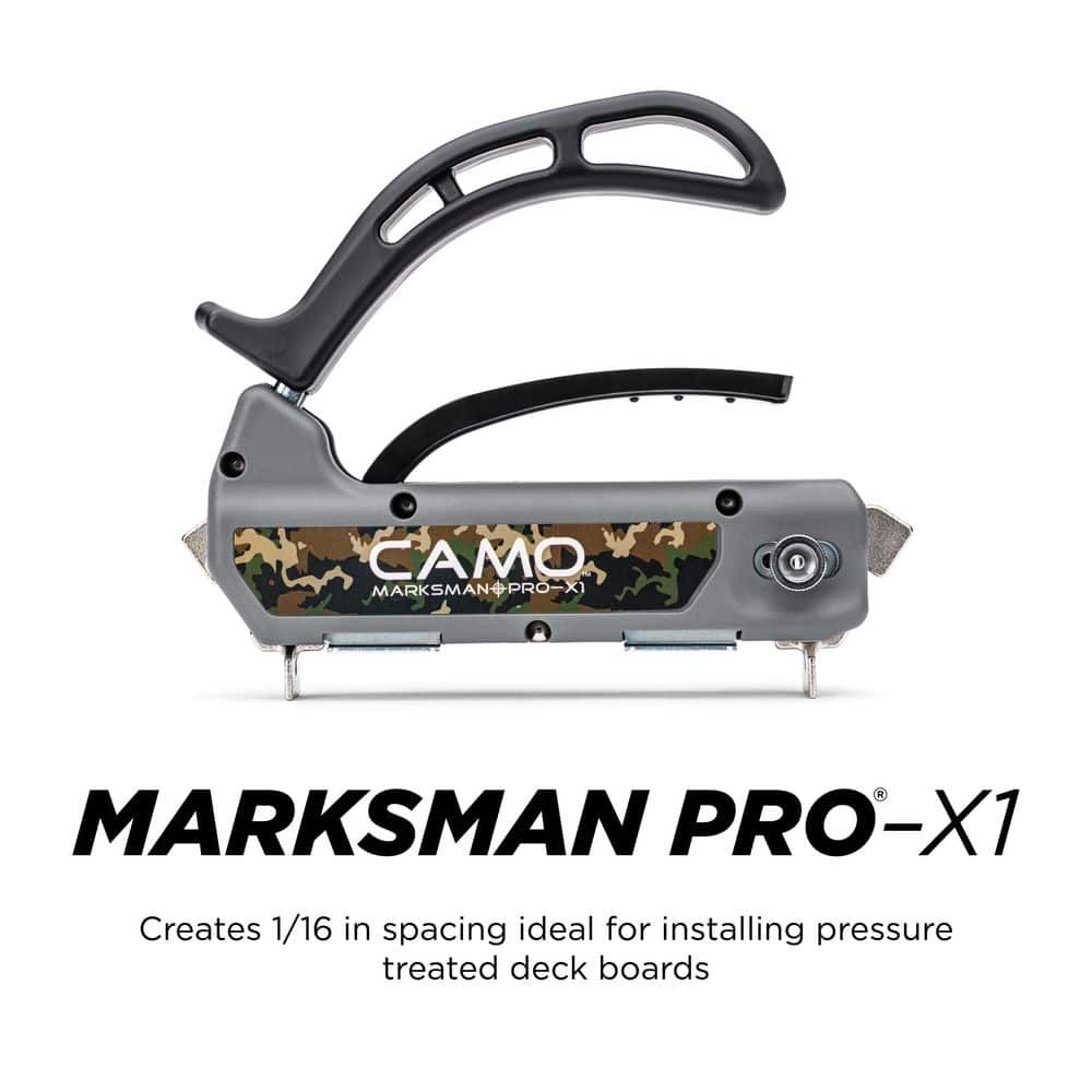 CAMO Marksman Pro-X1 - Hidden Deck Fastener Installation Tool - 1/16 in. Spacing for Pressure Treated Deck Boards (1)