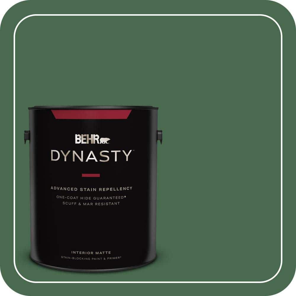 BEHR DYNASTY 1 gal. #460D-7 Sabal Palm Matte Interior Stain-Blocking Paint & Primer