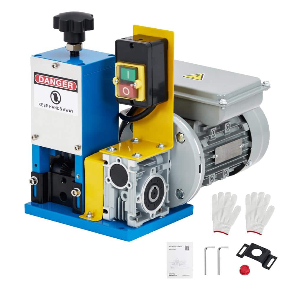 Unbranded 370W Automatic Electric Wire Stripping Machine with 1 Channels,10 Alloy Steel Blades for Power Cable (1)