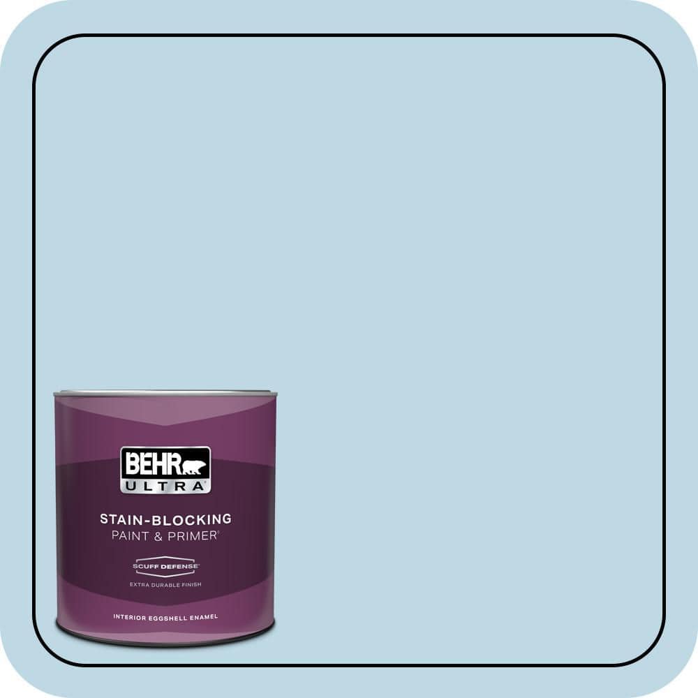 BEHR ULTRA 1 qt. #M500-1 Tinted Ice Extra Durable Eggshell Enamel Interior Paint & Primer