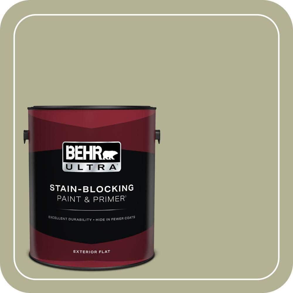 BEHR ULTRA 1 gal. #PPU9-20 Dill Seed Flat Exterior Paint & Primer