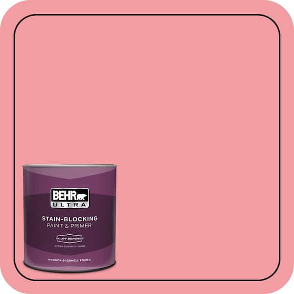BEHR PREMIUM PLUS #140B-4 Island Coral Enamel Interior/Exterior Paint & Primer Color Sample (3)