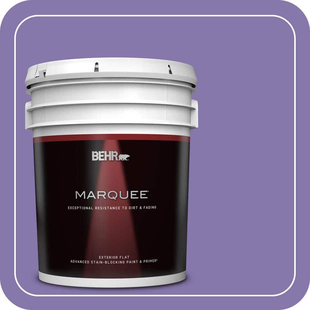 BEHR MARQUEE 5 gal. #640B-6 Grape Parfait Flat Exterior Paint & Primer