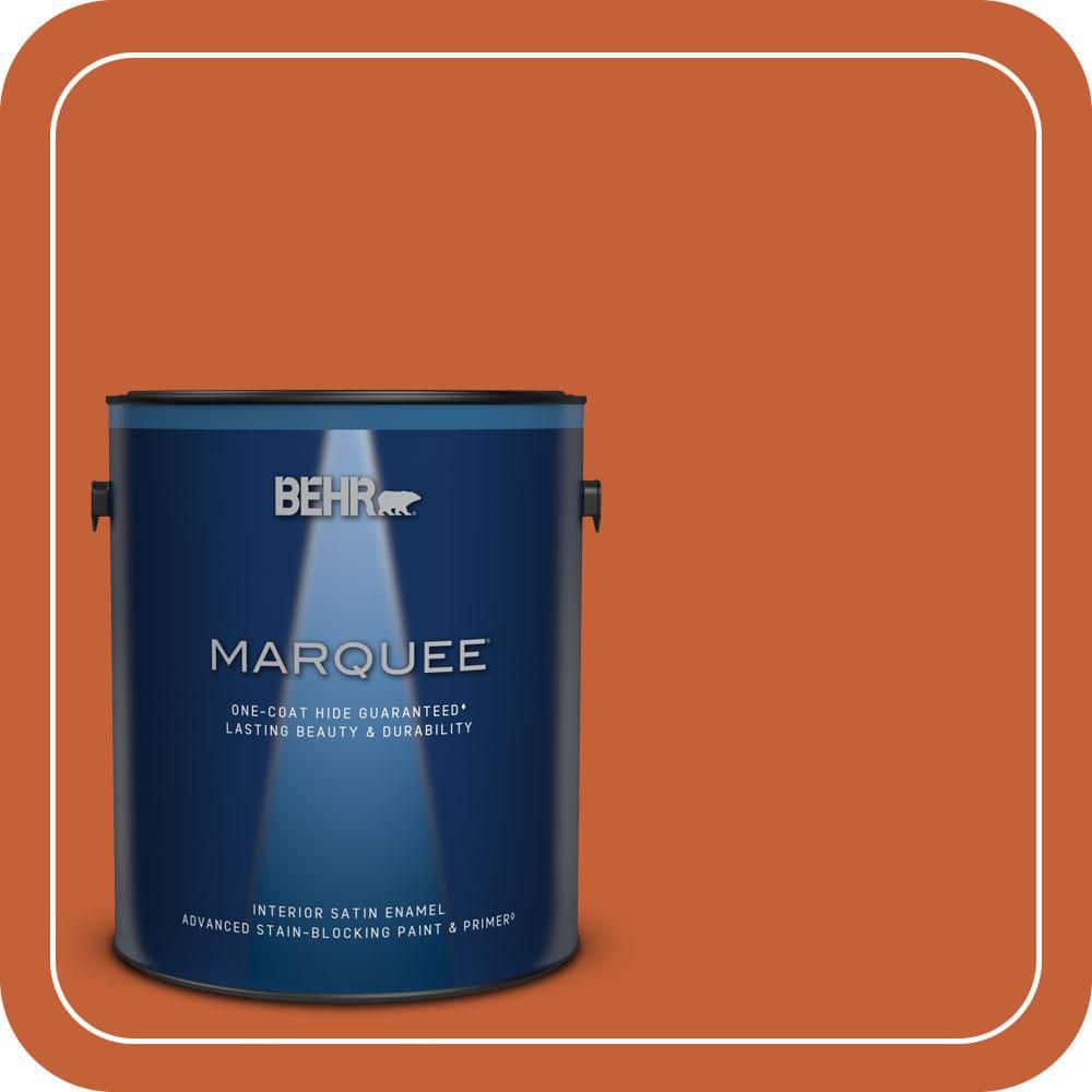 BEHR MARQUEE 1 gal. #T18-02 Civara Satin Enamel Interior Paint & Primer