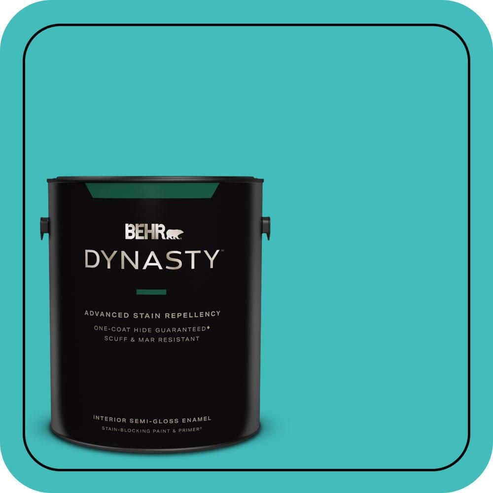 BEHR DYNASTY 1 gal. #P460-4 Lagoon Rock Semi-Gloss Enamel Interior Stain-Blocking Paint & Primer