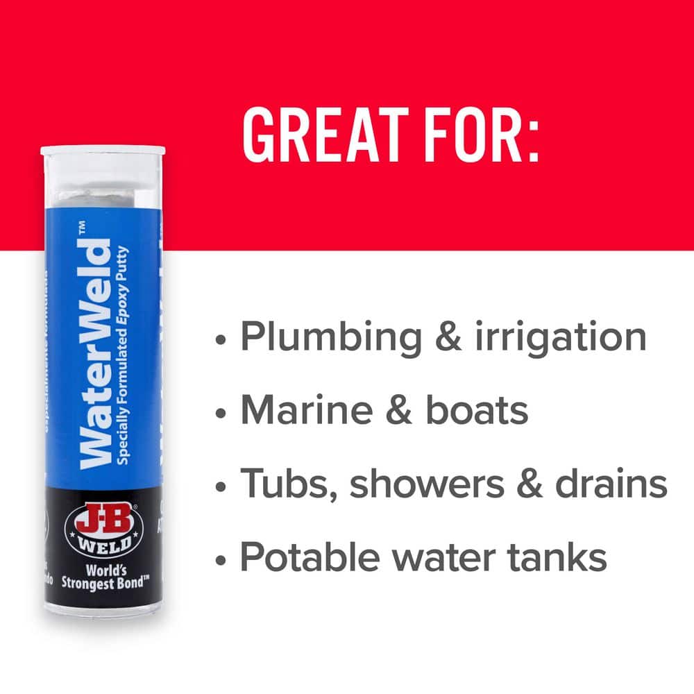 J-B Weld 2 oz. Waterweld Epoxy Putty Stick (3)