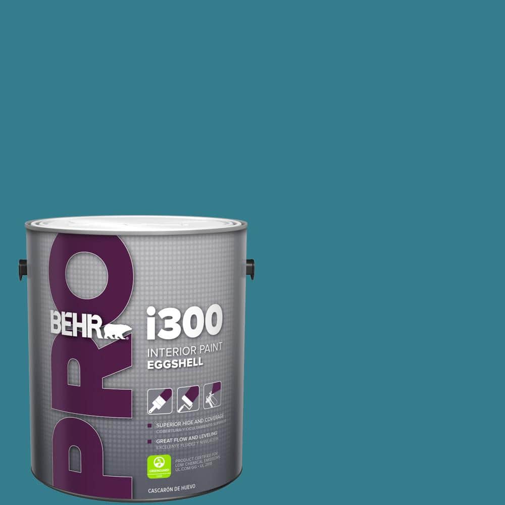 BEHR PRO 1 gal. #HDC-CL-27 Calypso Blue Eggshell Interior Paint (1)