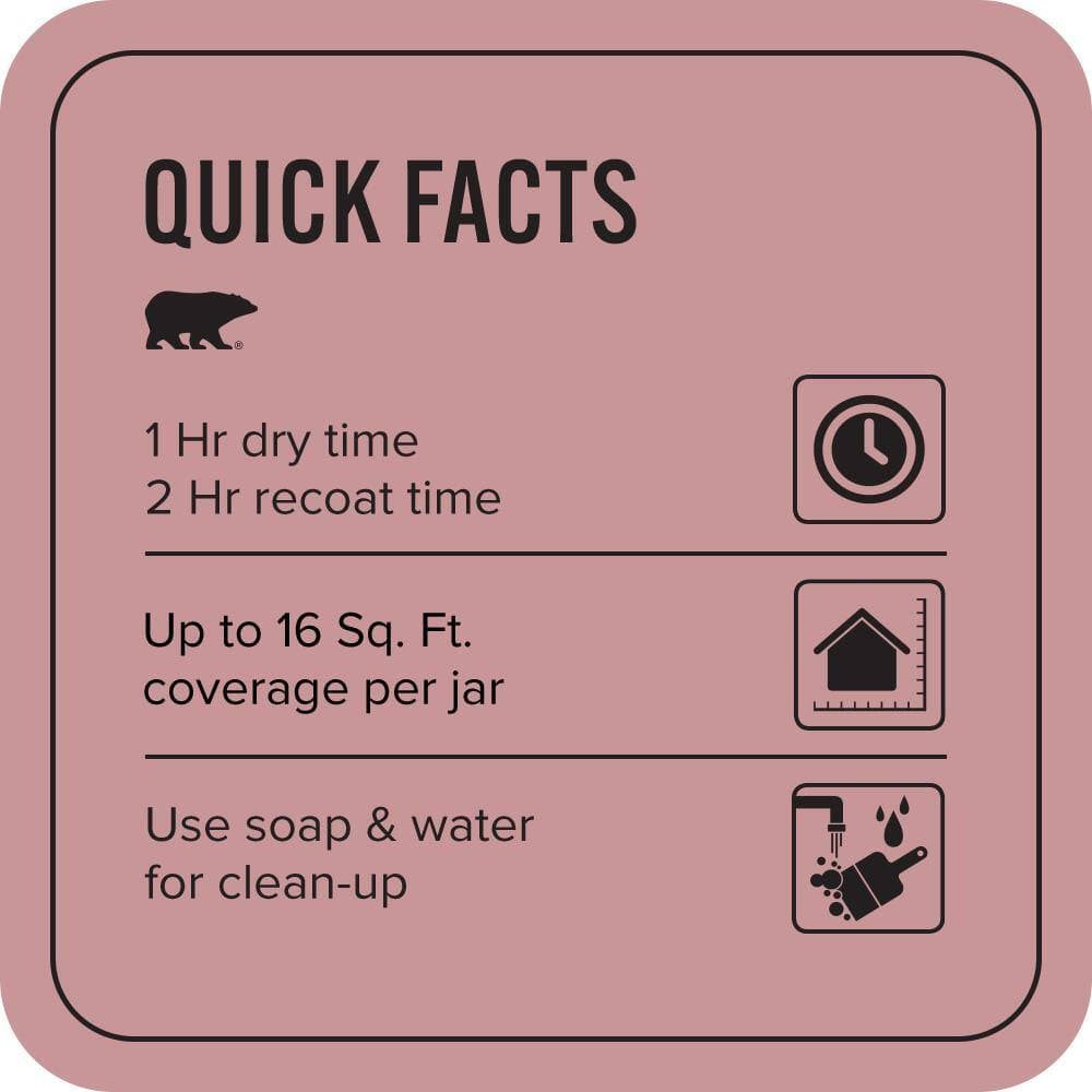 BEHR ULTRA 1 qt. #S140-4A Dusty Rose Extra Durable Satin Enamel Interior Paint and Primer (4)