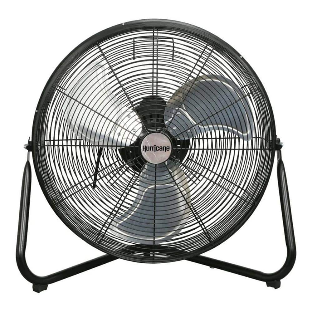 Hurricane 20 in. 3-Speed Heavy Duty Orbital Floor Fan in Black
