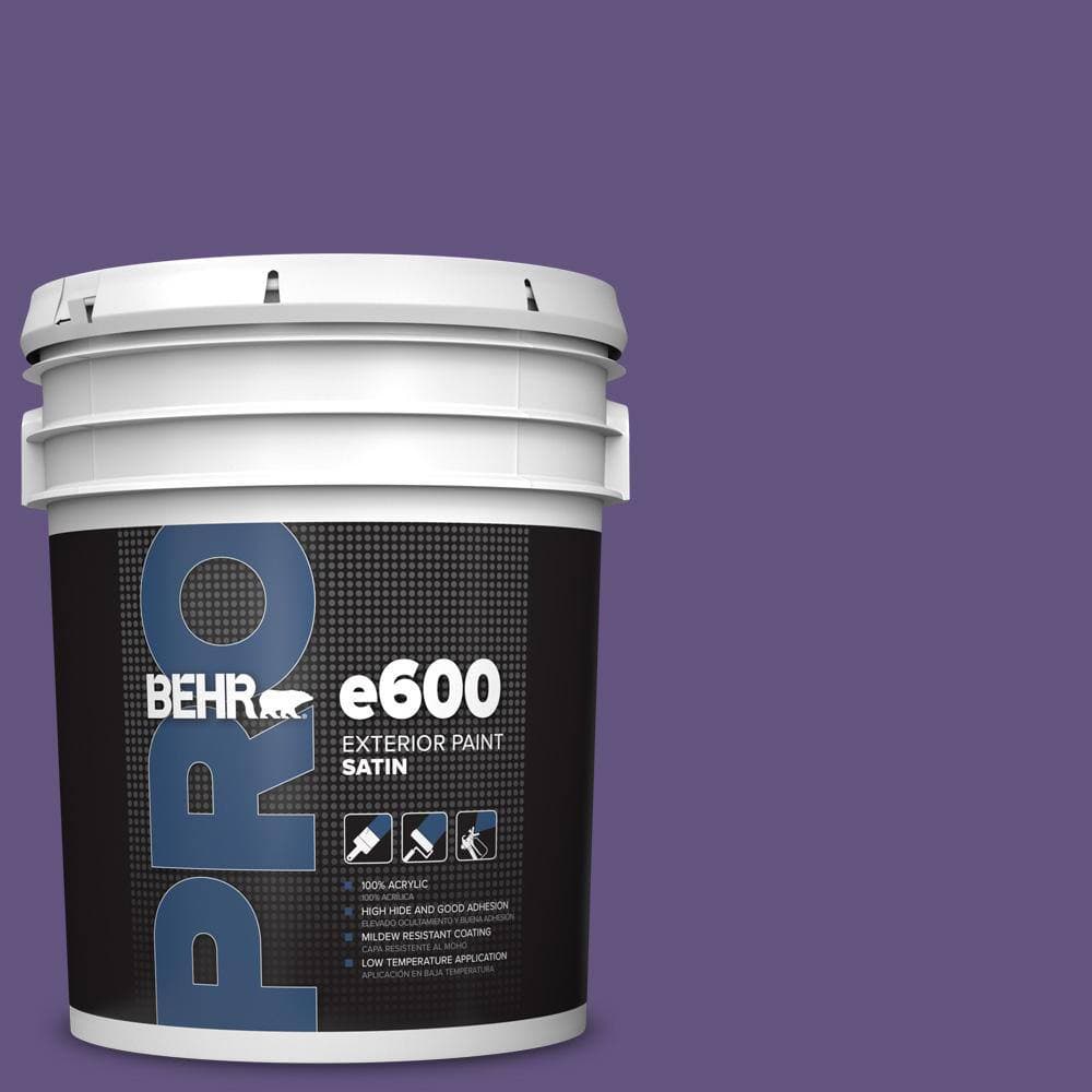 BEHR PRO 5 gal. #MQ4-28 Purple Sky Satin Exterior Paint
