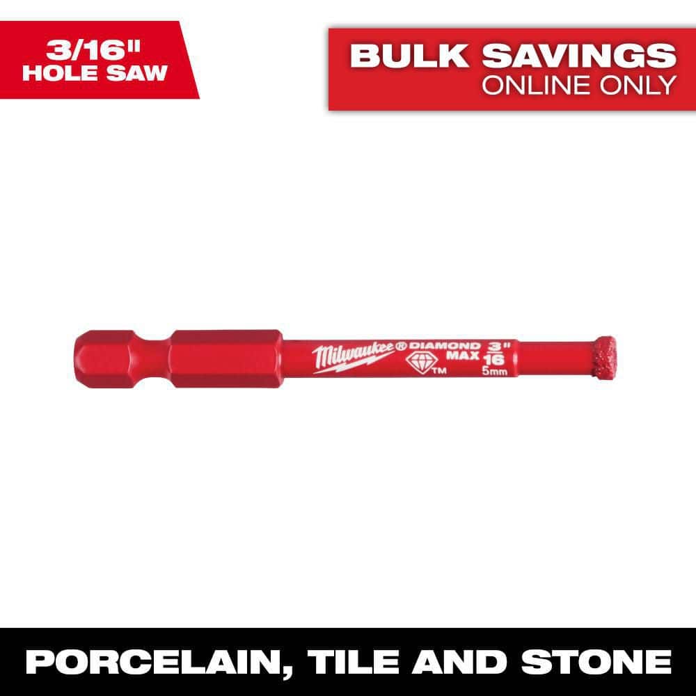 Milwaukee 3/16 in. Diamond Max Hole Saw