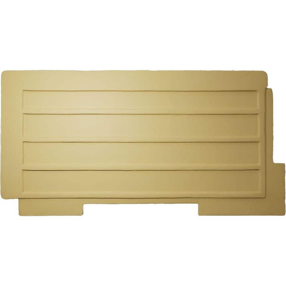Ekena Millwork EverStone Castle Rock Faux Stone Panel, 49"W x 24 1/2"H x 1 1/4"D, Desert Sand Color (2)