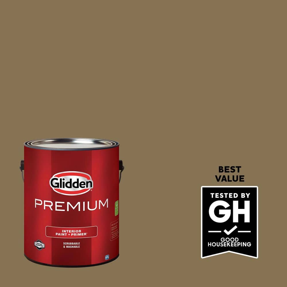 Glidden Premium 1 gal. PPG1101-6 Leather Loafers Flat Interior Latex Paint