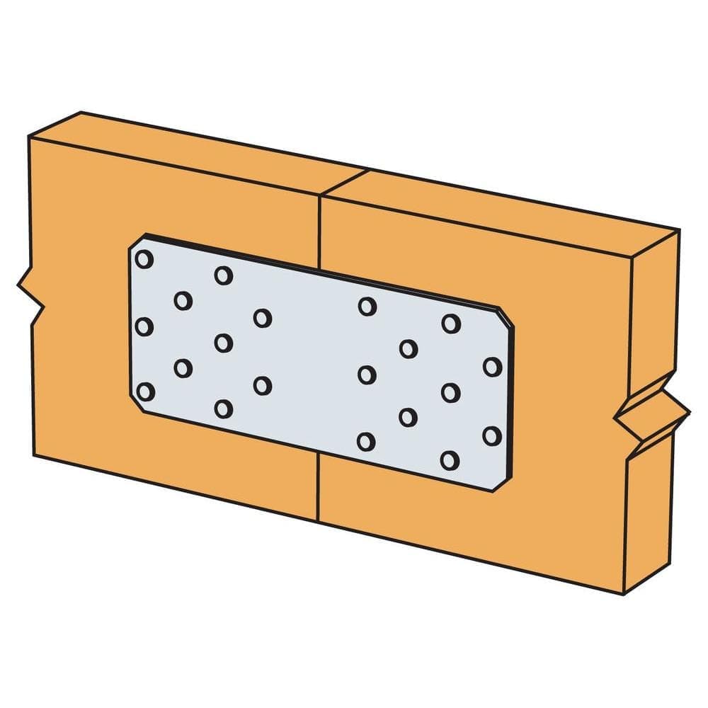 Simpson Strong-Tie HTP 3 in. x 7 in. ZMAX Galvanized Heavy Tie Plate (2)