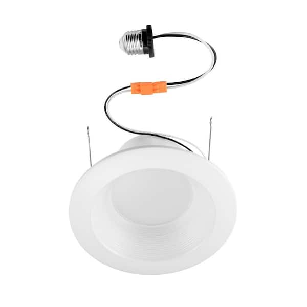 Commercial Electric 1-pack 5 in. or 6 in. Elite Series Housing Required Integrated LED Deep Baffle Retrofit Recessed Trim