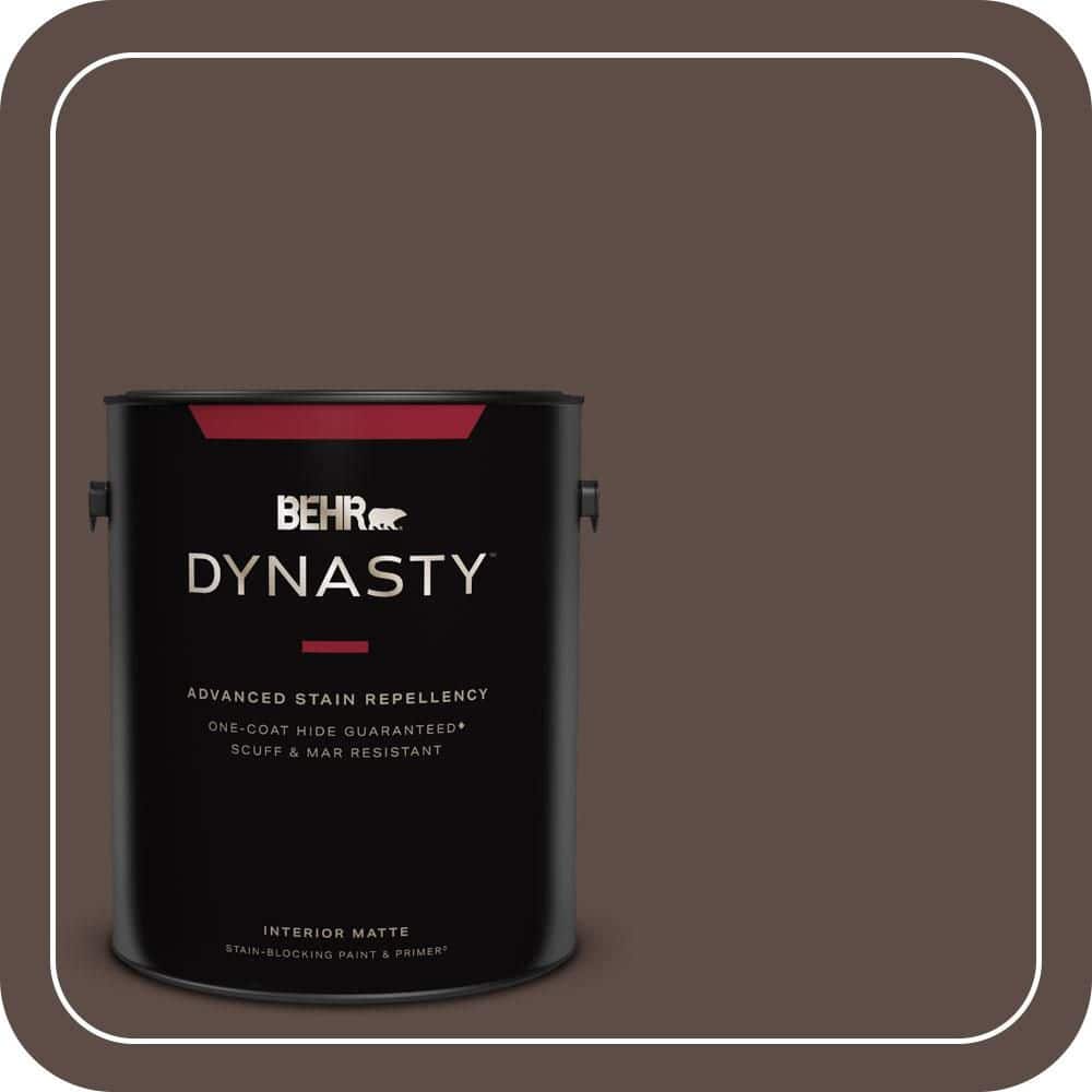 BEHR DYNASTY 1 gal. #MQ2-35 Cabin in the Woods One-Coat Hide Matte Interior Stain-Blocking Paint & Primer