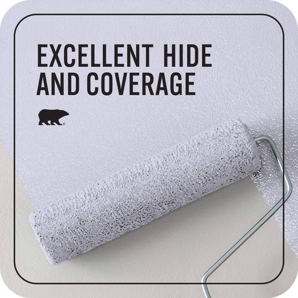 BEHR PREMIUM PLUS 1 qt. #630A-2 February Frost Flat EcoMix Plant-Based Interior Paint & Primer (2)