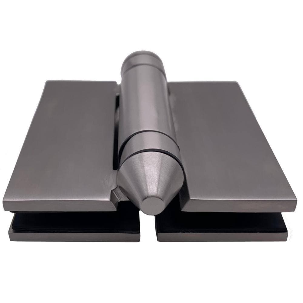 Richelieu Hardware 4-1/2 in. Stainless Steel Adjustable Spring-Loaded Pool Gate Hinge for Glass-to-Glass Mount (2)