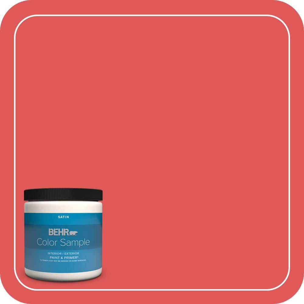 BEHR PREMIUM PLUS #150B-6 Firecracker Flat Low Odor & Primer (1)