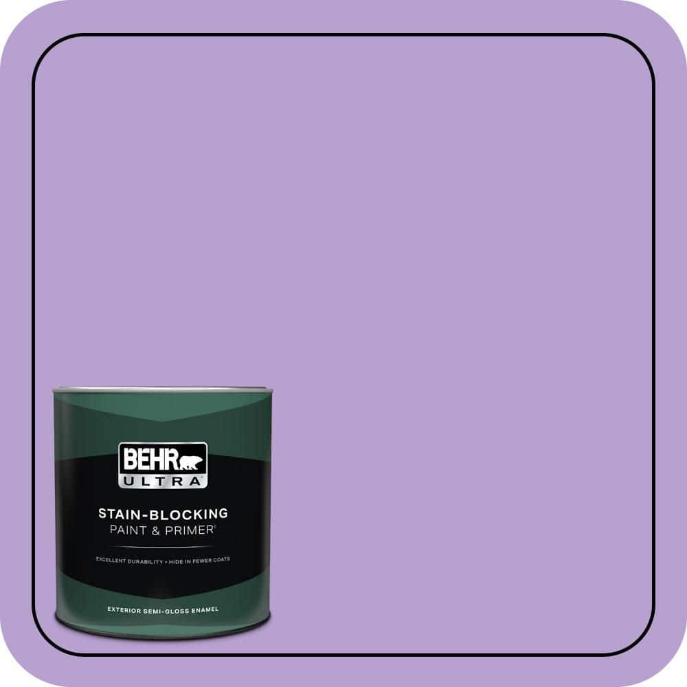 BEHR ULTRA 1 qt. #P570-3 Flower Girl Semi-Gloss Enamel Exterior Paint & Primer