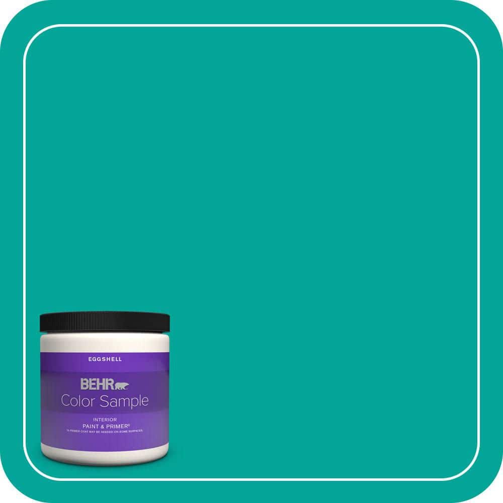 BEHR PREMIUM PLUS Home Decorators Collection #HDC-MD-22 Tropical Sea Enamel & Primer Color Sample (1)