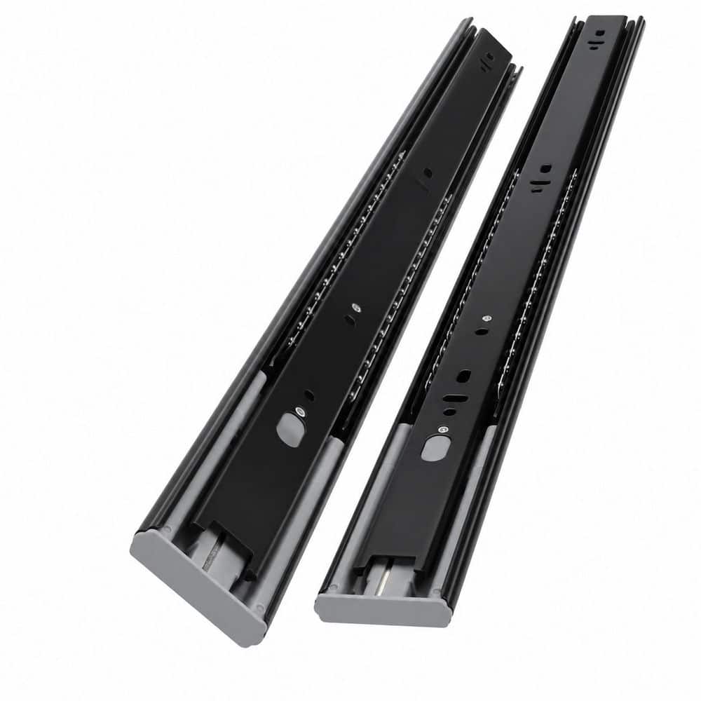 LAIFUCAM 22 in. Black Steel Undermount Soft-Close Heavy Duty Drawer Slides Ball Bearing Side Mount 20 Pack (1)
