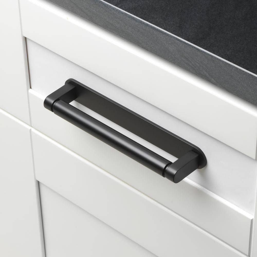 GLIDERITE 7-1/4 in. Rounded Cabinet Backplate 6-1/4 in. Center to Center, 7343-160-MB (2)