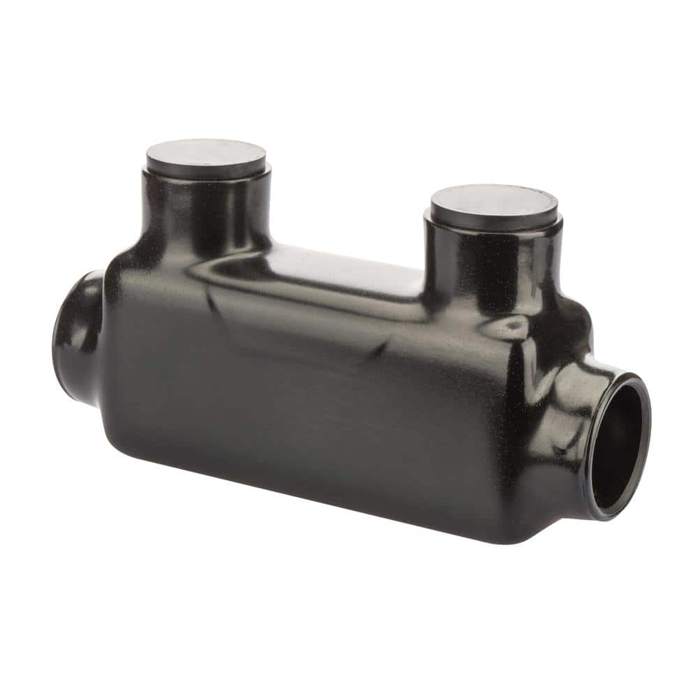 Polaris 600 MCM - 6 AWG Bagged Insulated In-Line Splice, Black