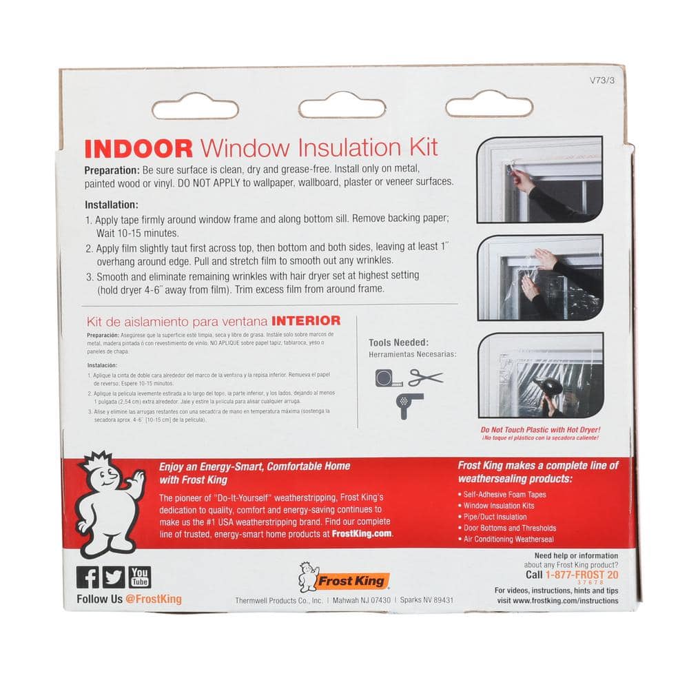 Frost King Indoor Window Insulation Kit (3 per Pack) (3)