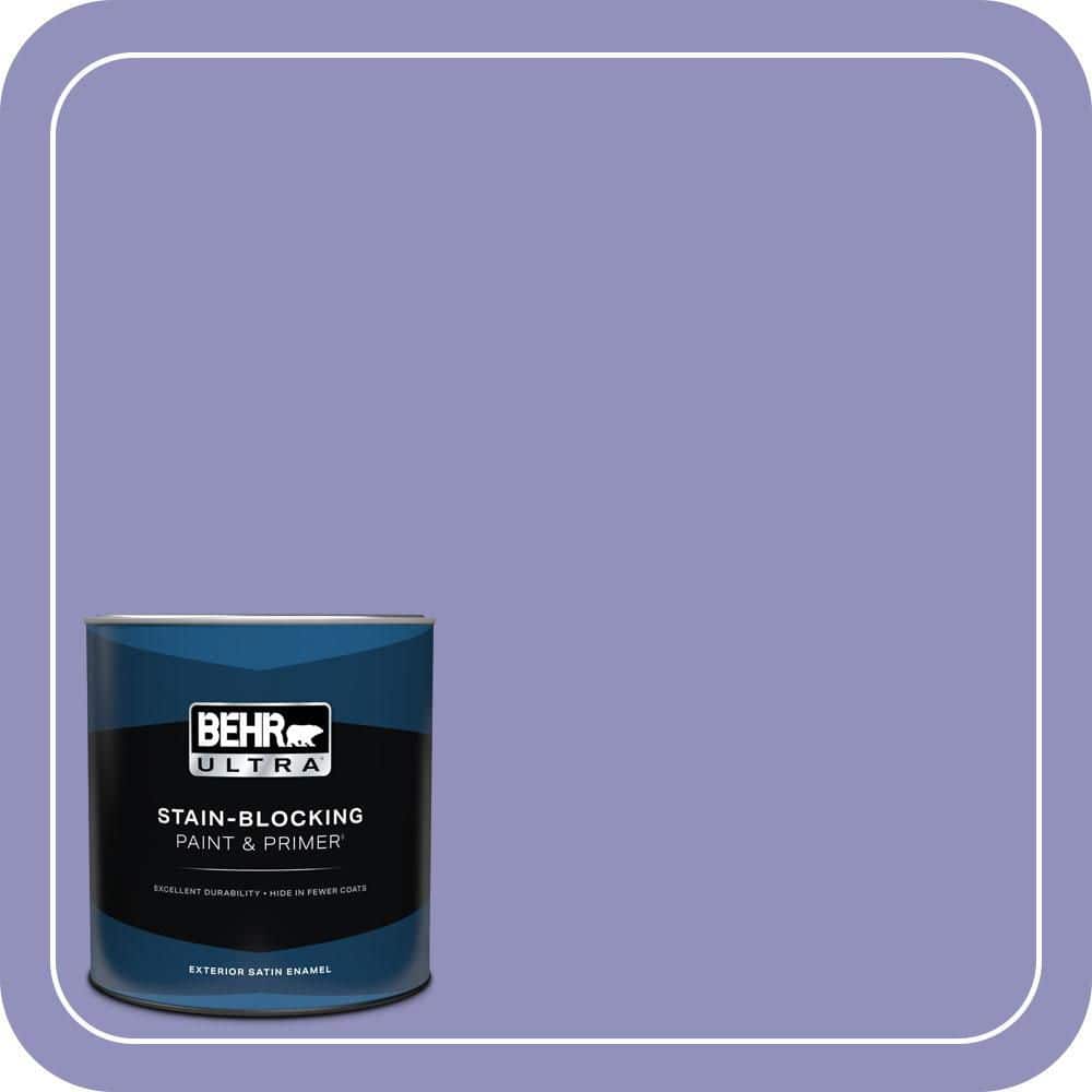 BEHR ULTRA 1 qt. #PPU16-05 Lily of The Nile Satin Enamel Exterior Paint & Primer (1)