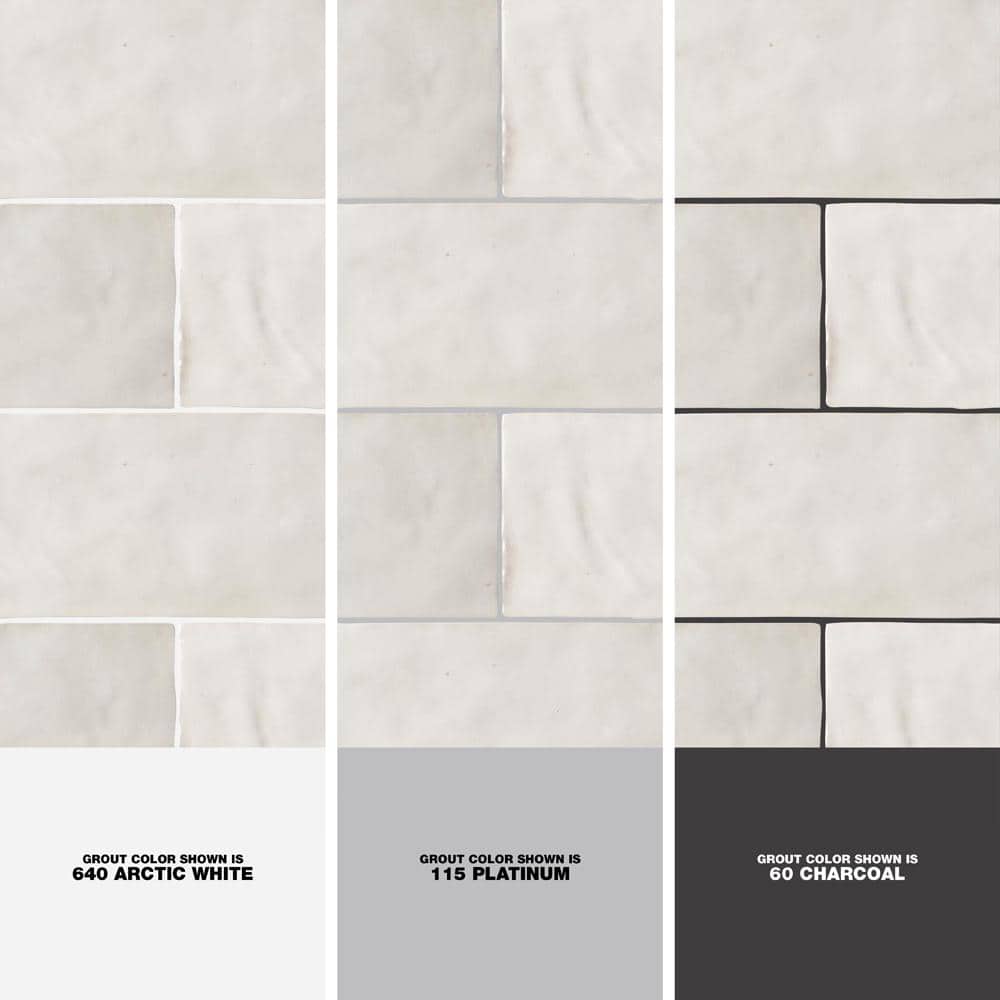 Ivy Hill Tile Kingston White 3 in. x 8 in. Glazed Ceramic Wall Tile (5.38 sq. ft./Case) (4)