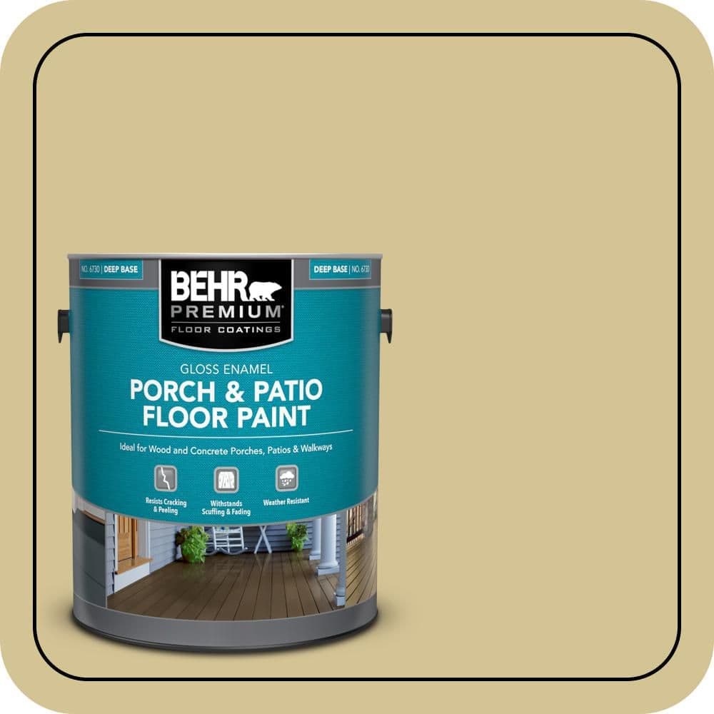 BEHR PREMIUM 1 gal. #M310-4 Almondine Gloss Enamel Interior/Exterior Porch and Patio Floor Paint