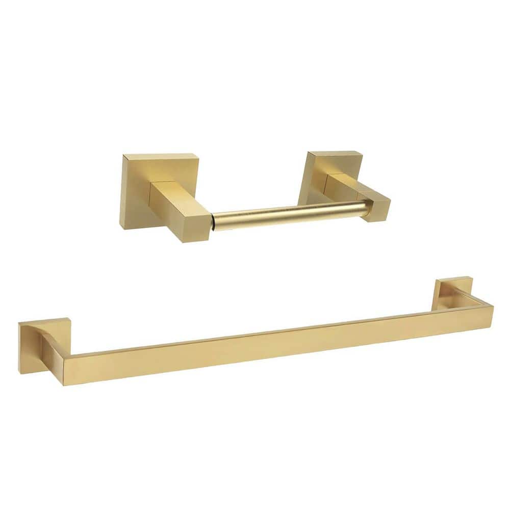 BYH build your home Bath Hardware Set Towel Bar, Toilet Paper Holder Wall Mounted Bathroom Accessories Set (1)